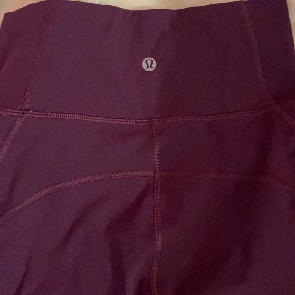 LuLuLemon high rise purple full length leggings